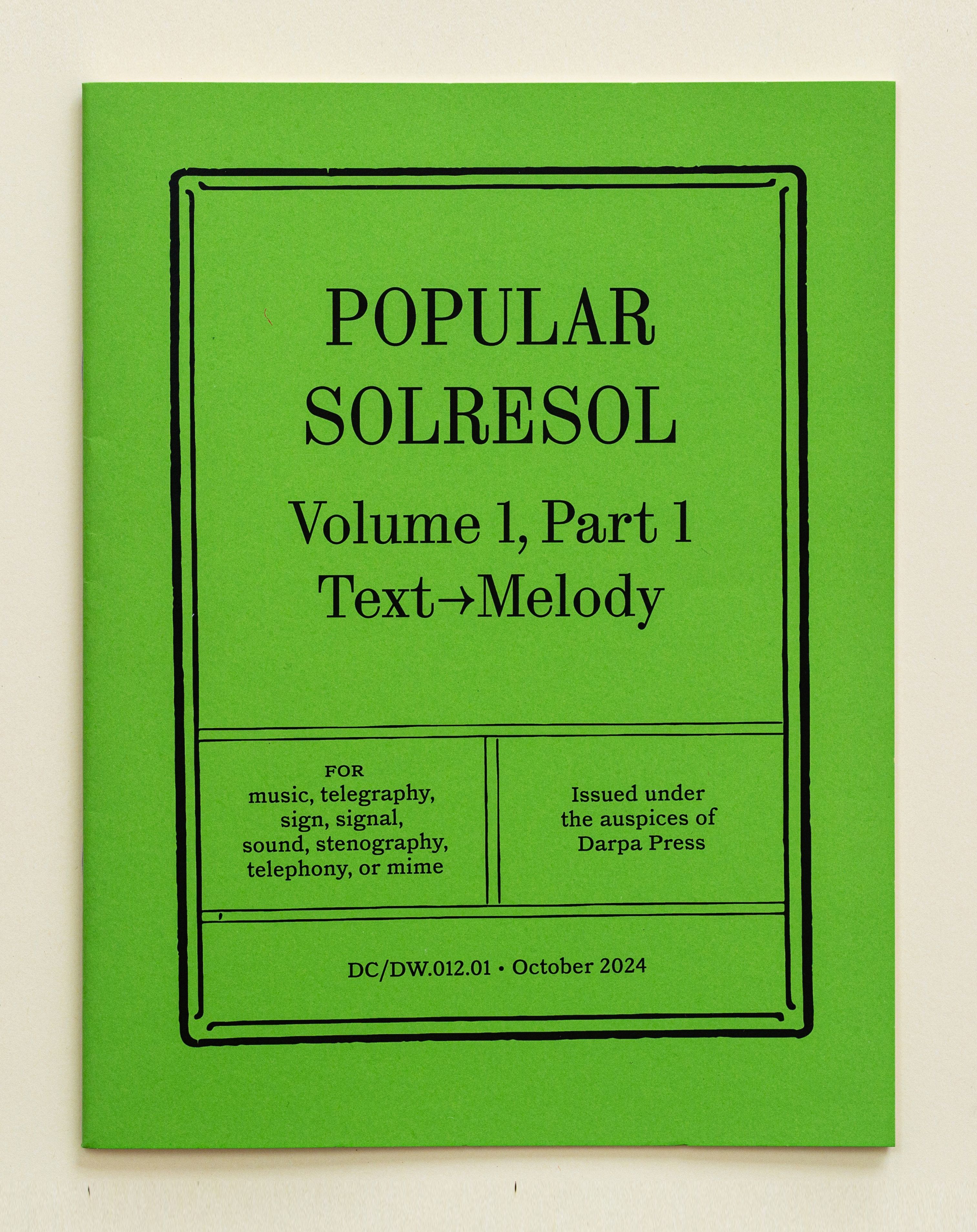Popular Solresol vol 1